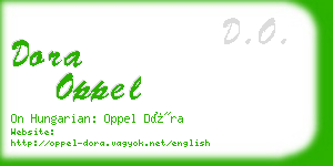 dora oppel business card